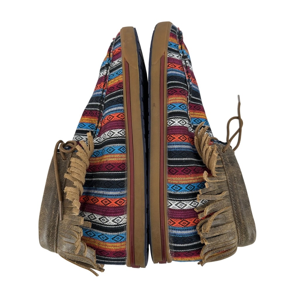Twisted X Women's Serape Fringe Chukka Driving Moc Multi Color WCA0021 Size 10M - Picture 5 of 8